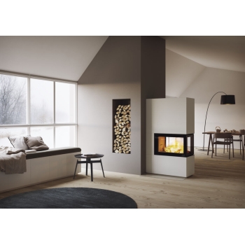 Kominek akumulacyjny Nordpeis Davos P Low z wkładem N-29P